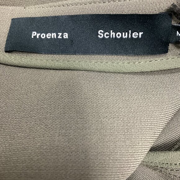 Proenza Schouler Wood Matte Viscose Crepe Maisie Dress - Picture 4 of 5